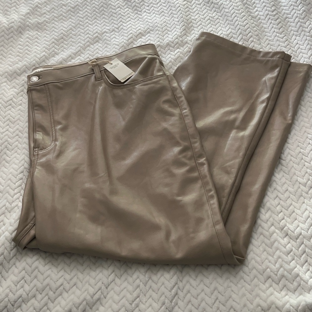 Abercrombie & Fitch curve leather pants